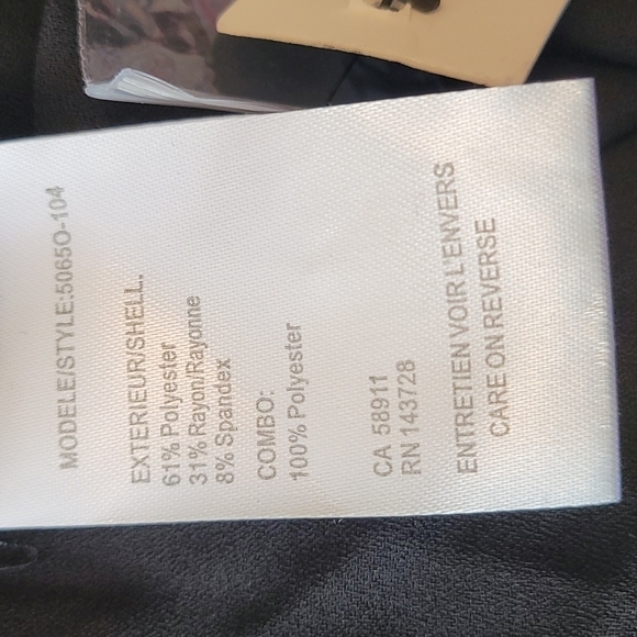 Tribal Jeans Knit Top Black and White Size Small - Picture 8 of 9